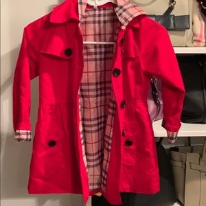 Designer inspired girls trench coat